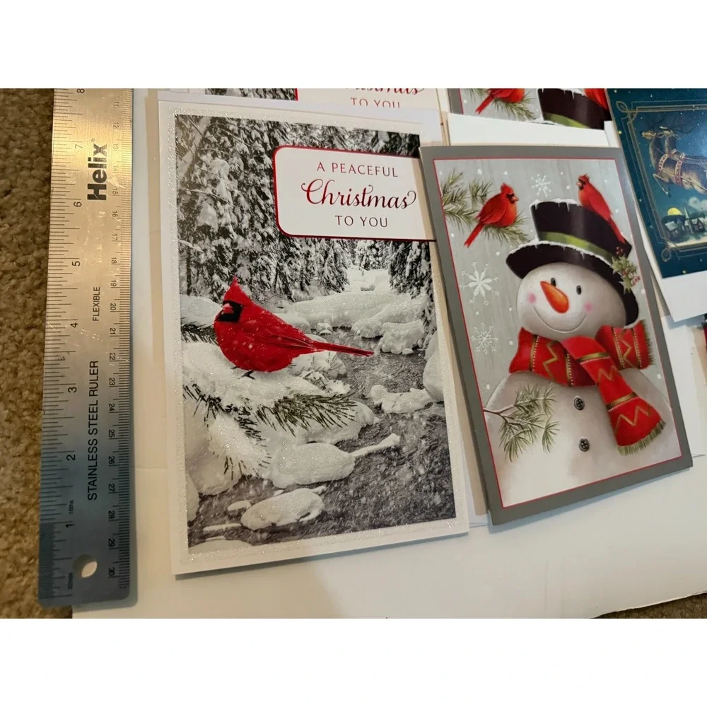 Lot 26 Assorted Christmas Greeting Cards‎ Unused with Envelopes plus extra Xmas